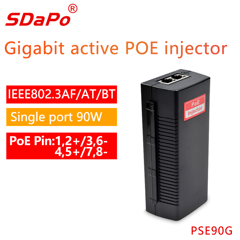 PSE90G Gigabit 90W PoE-Injektor