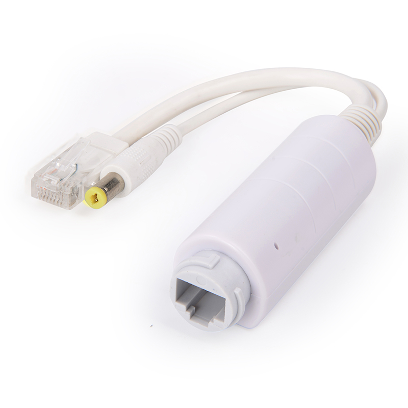 FS5712W 100Mbps 12V/1A IMPERVIUS White PoE Splitter