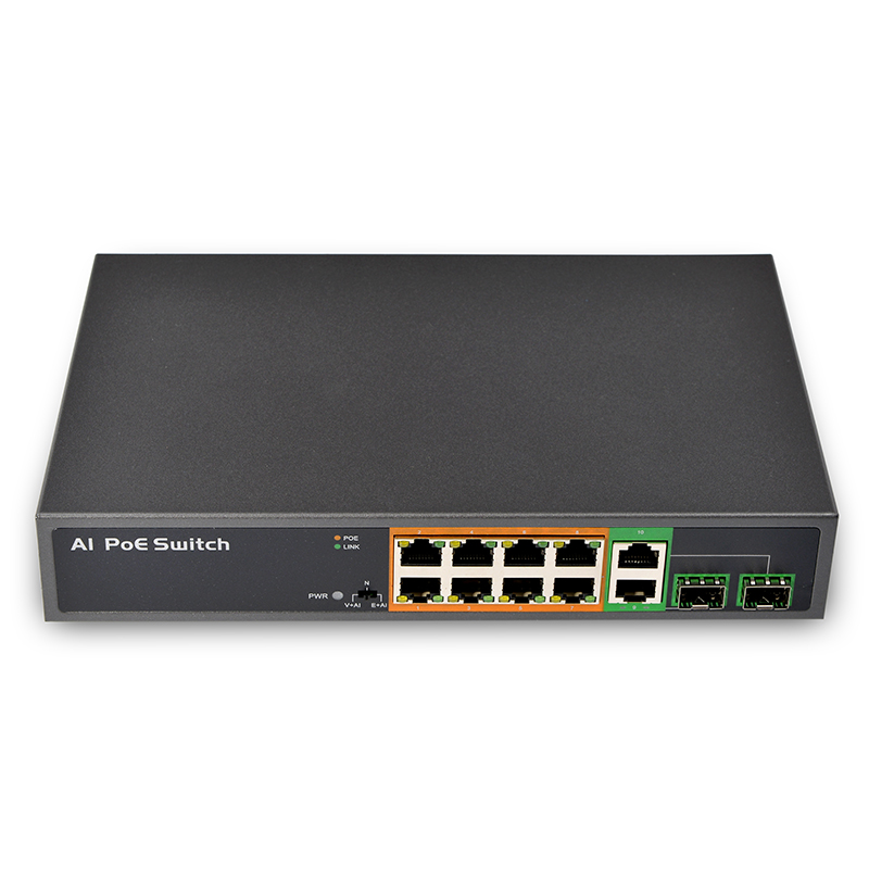 PSE1008GS-AI PSE0822FGCD-AI 8 पोर्ट PoE नेटवर्क स्विच