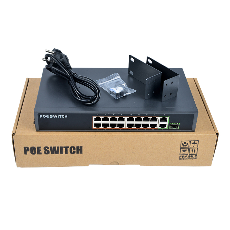 PSE1816GSR PSE1621FGD-E 16portov&yacute; s&iacute;ťov&yacute; přep&iacute;nač PoE