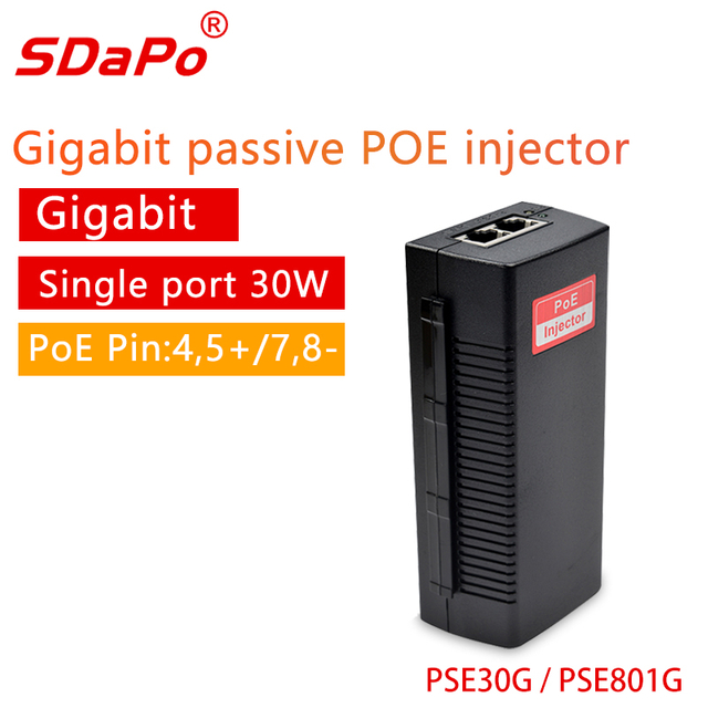 PSE30G/PSE801G Gigabit 30W PoE Injector