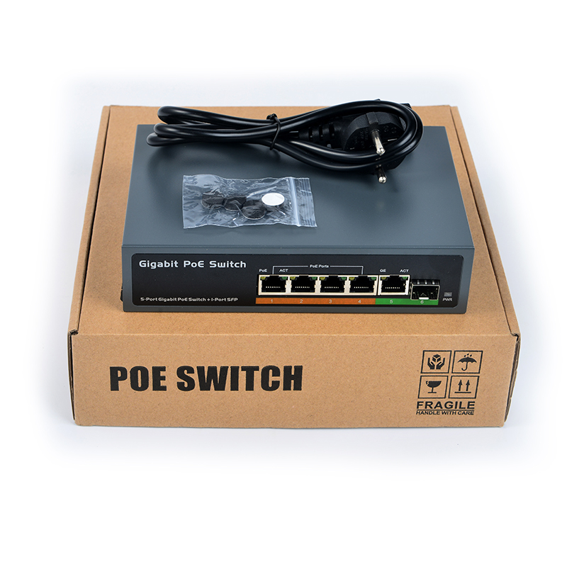 PSE604GS / PSE0411GD محول شبكة 4 منافذ PoE