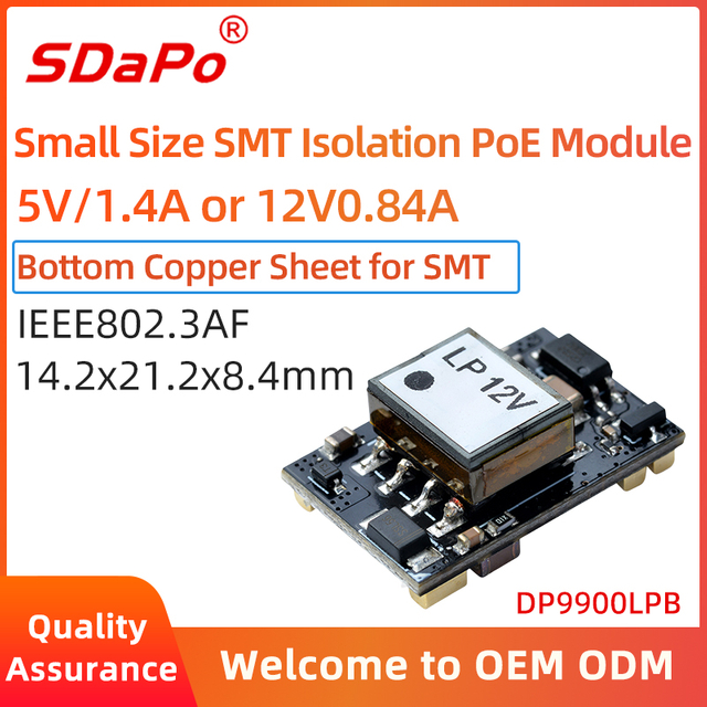M&oacute;dulo DP9900LPB 48V para 5V 12V PoE PD