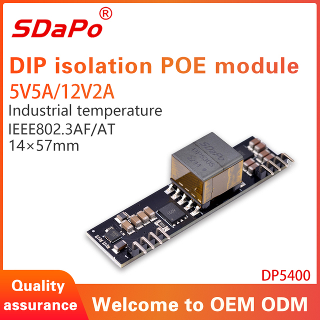 Modulo PD PoE DP5400 5V4.5A 12V2A