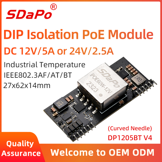 DP1205BT V4 12V5A 24V2,5A PoE modul PD modul