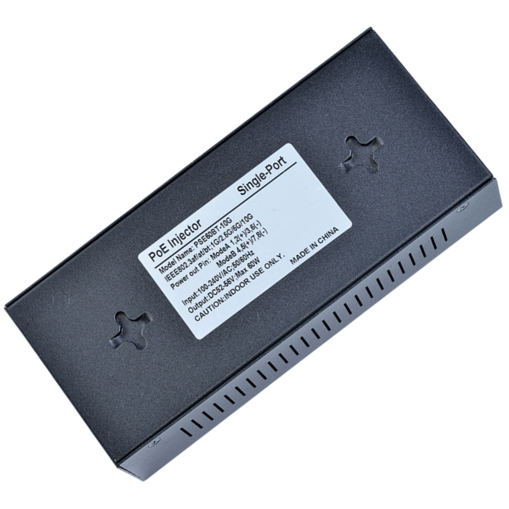 PSE60BT-10G PoE++ 10Gbps シングルポート 60W PoE アクティブ インジェクタ
