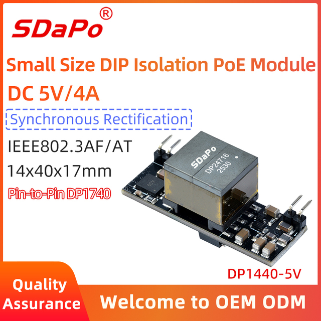 M&oacute;dulo DP1440 5V4A 12V2A PoE M&oacute;dulo PD