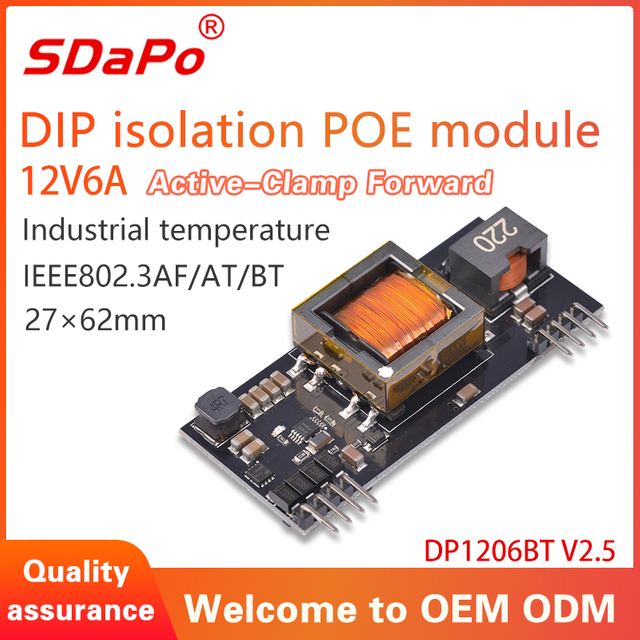 Mod&uacute;l DP1206BT V2.5 12V6A PoE PD
