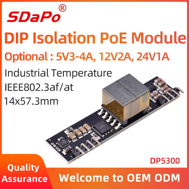 DP5300 5V3-4A 12V2A 24V1A PoE-modul PD-modul